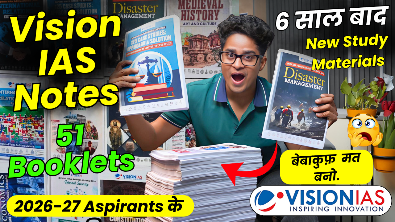 Vision IAS Notes 2025-26 (English) |Latest Complete Study Material For UPSC