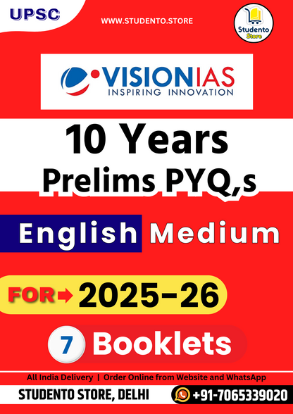 Vision IAS 10 Years Prelims PYQ Trend Analysis (English Medium)