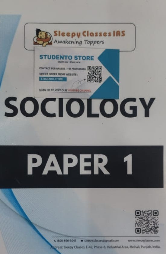 SOCIOLOGY OPTIONAL NOTES